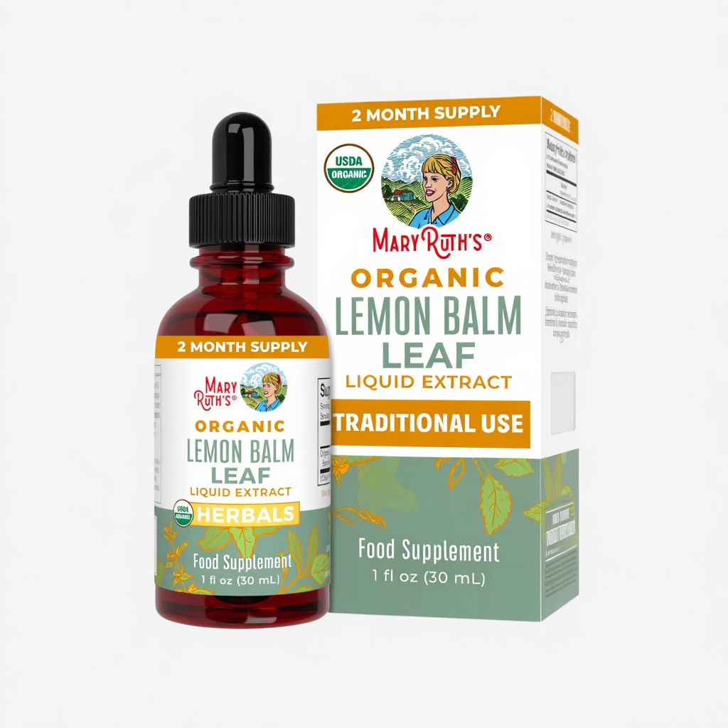 Organic Lemon Balm Leaf Liquid Drops - Image 1
